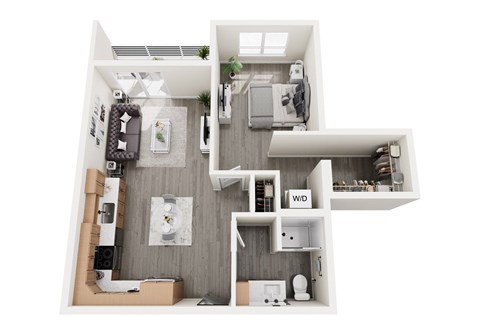 Livia Floor Plan at Unite Apartments, Fargo, ND